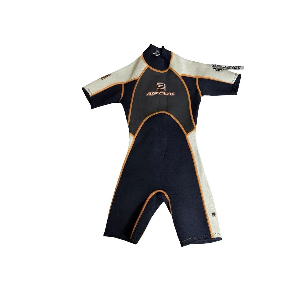RIP CURL Boys Girls Sz 10 Wetsuit 2/2 Classic Short Sleeves Neoprene Wet Suit